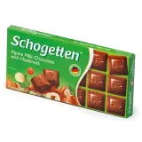Milk chocolate with hazelnuts