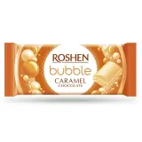 White, airy, caramel chocolate