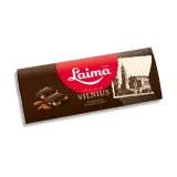 Bitter Chocolate Vilnius with Whole Almonds LAIMA, 190 g