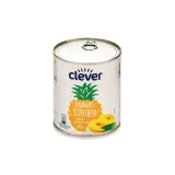 Canned pineapple slices in its own juice CLEVER, 200 g
