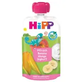 Organic peach, banana, mango puree with yogurt HIPP BIO (from 6 months), 100 g