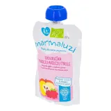 Organic apple and raspberry puree MARMALUZI (from 4 months), 90 g