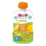 Organic banana, pear, mango puree from 4 months HIPP, 100 g