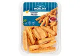 Chicken strips, breaded, fried, 350 g