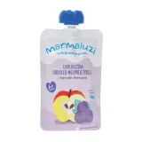Organic apple, blueberry puree MARMALUZI (from 6 months), 90 g