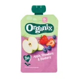 Organic puree with strawberries, apples and blueberries flavor ORGANIX EKO (from 6 months), 100 g