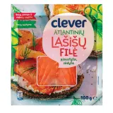 Соленое нарезанное филе лосося CLEVER, 100 г
