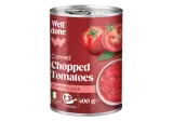 Canned diced peeled tomatoes WELL DONE, 400 g