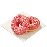 Donut with strawberry filling