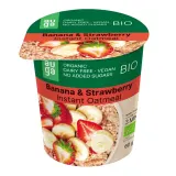 Organic oatmeal with bananas and strawberries AUGA, 60 g