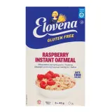 Quick-cooking oatmeal with raspberries, gluten-free