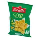 Dill flavor potato chips ESTRELLA, 130 g
