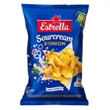 Sour cream and onion flavor potato chips ESTRELLA, 180 g
