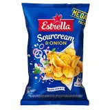 Sour cream and onion flavor potato chips ESTRELLA, 250 g