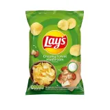 Sour cream and mushroom flavored potato chips LAY'S, 130 g