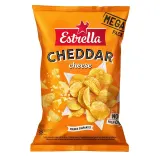 Чипсы картофельные со вкусом сыра Чеддер нарезка волнами ESTRELLA, 250 г