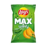 Чипсы картофельные со вкусом зеленого лука LAY'S MAX WAVY, 120 г