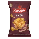 Чипсы картофельные со вкусом бекона нарезка волнами ESTRELLA, 130 г