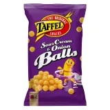 Chips TAFFEL SOURCREAM & ONION BALLS, 165 g