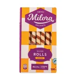 Wafer tubes with nut flavor filling MILORA, 280 g