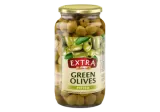 Green olives pitted EXTRA LINE, 900 g