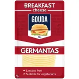 Sliced cheese GERMANTAS GOUDA, 45 % fat, 150 g