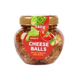Cheese balls RIMI with tomatoes and basil, 240 g