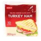 Processed cheese with turkey ham RIMI, 200 g