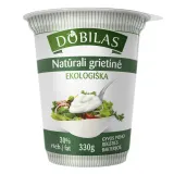 Organic natural sour cream DOBILAS, 30%, 330 g