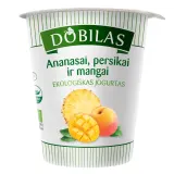 Ekol. yogurt with pineapple DOBILAS, 2.5-3.5 %, 300g