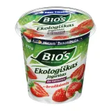 Ek. йогурт без лактозы с клубникой BIOS, 3,1 %, 370г