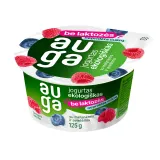 Ekol. yogurt with blueberry, raspberry AUGA, 125 g