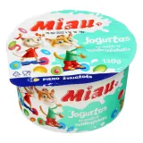 Yogurt with vanilla and candy MIAU, 5.5 %, 130g