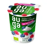 Ekol. yogurt with blueberry, raspberry AUGA, 350 g