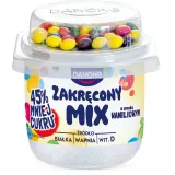 Vanilla flavored yogurt chocolate coated DANONE, 125g