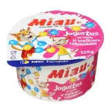 Yogurt with vanilla and tr. balls MIAU, 5%, 125g