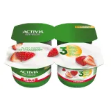 Yogurt with strawberry and bifido ACTIVIA, 2.6%, 480g