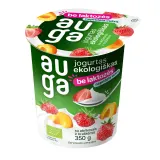 Organic yogurt with apricot, strawberry AUGA, 350 g
