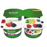 Yogurt with forest berries ACTIVIA, 2.6%, 4x120 g