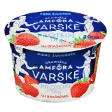Greek cottage cheese with strawberries AMFORA, 0.8%, 200 g