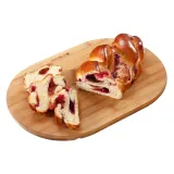 Braid with raspberry filling and cranberries, 300 g