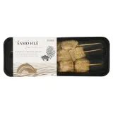 Catfish skewers with honey and mustard marinade, 300 g
