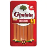 Boiled GIMINIŲ sausages, a.r., 860g