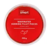 Marinated herring pieces with tomato sauce RIMI SMART, 200 g