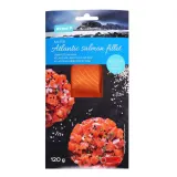 Salted atlantic salmon fillet RIMI, 120 g