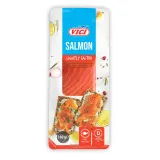 Salted salmon fillet VIČI, piece with skin, 160 g