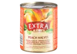 Canned peach halves EXTRA LINE, 820 g