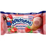 Strawberry ice cream with chocolate NYKŠTUKAS, 130ml/76g