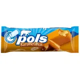 Eating cream caramel ice cream POLS, 120ml/75g