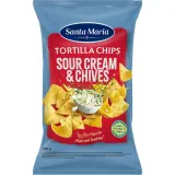 Garlic flavored corn chips SANTA MARIA, 185 g